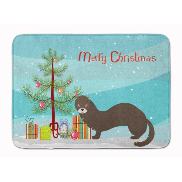 Carolines Treasures Russian or European Mink Christmas Machine Washable Memory Foam Mat BB9235RUG - main